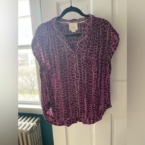 Maeve size medium short sleeve shirt size M